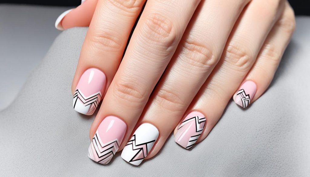 Negative Space Nails Letting Pink Hues Steal the Show