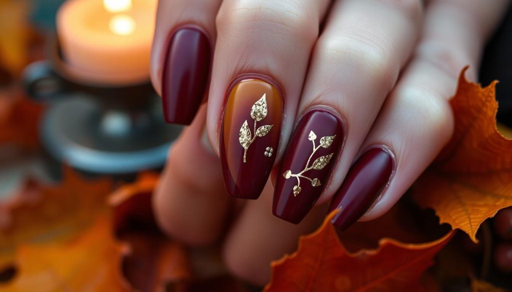 Elegant Classy Autumn Nails Fall Manicure