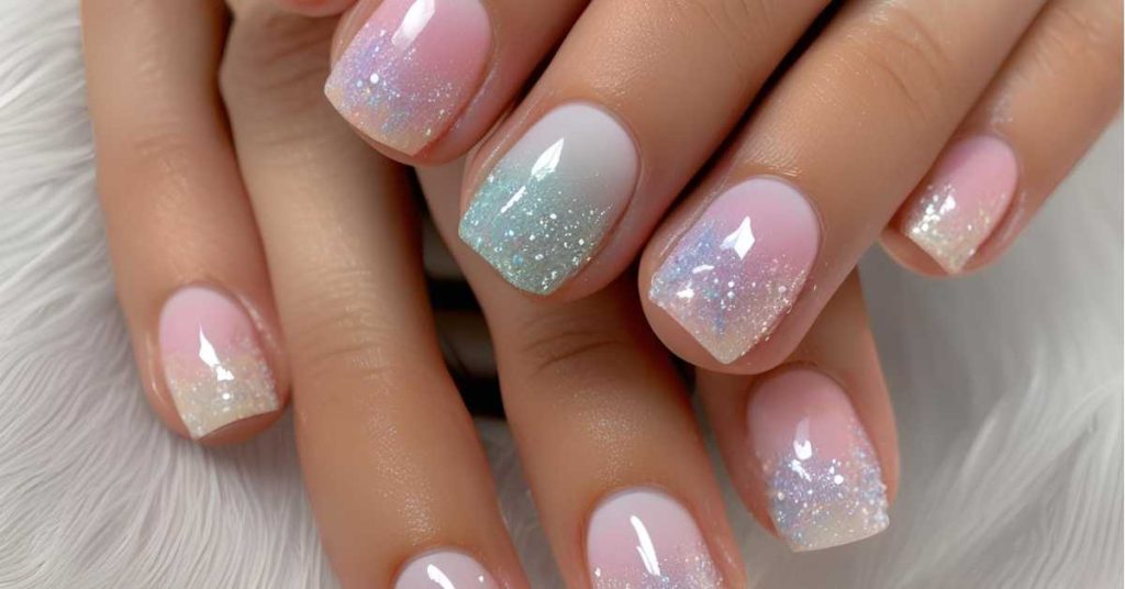 Short French Ombre Nails